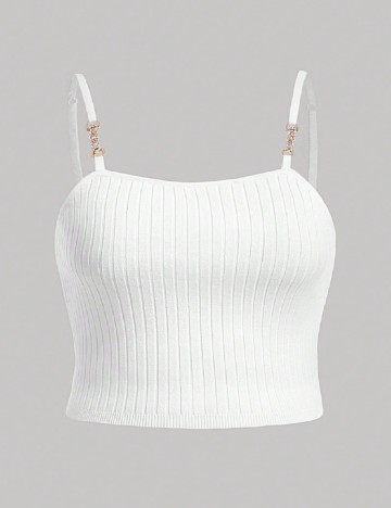 
						Top SHEIN CURVE, alb