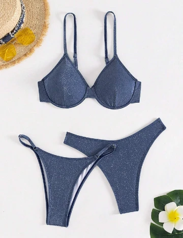 Costum de baie SHEIN, albastru Albastru