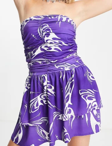 Rochie scurta COLLUSION, mov Mov