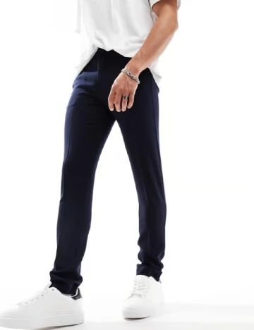 Pantaloni ASOS, bleumarin Albastru