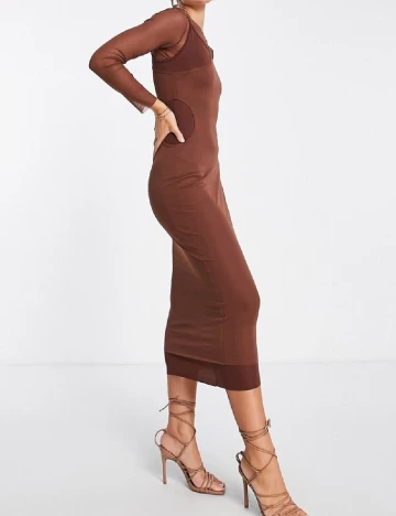 Rochie medie Top Shop, maro Maro