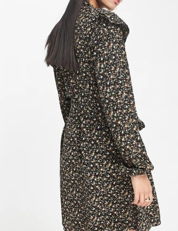 Rochie scurta Jacqueline de Yong, floral print Floral print
