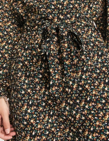 Rochie scurta Jacqueline de Yong, floral print Floral print