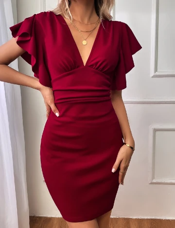 Rochie scurta SHEIN, rosu Rosu