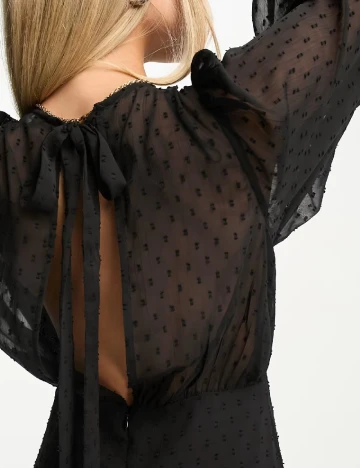 Rochie lunga Miss Selfridge, negru Negru