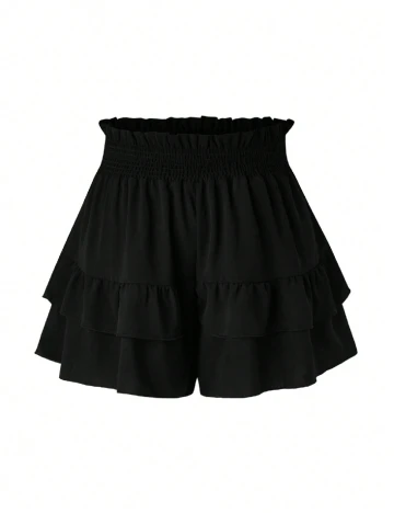 Pantaloni scurti SHEIN CURVE, negru