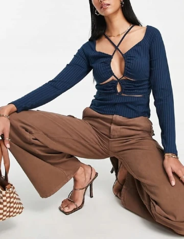 Bluza Top Shop, bleumarin