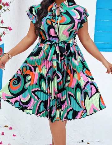 Rochie scurta SHEIN CURVE, mix culori Mix culori