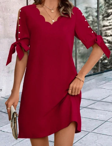 Rochie scurta SHEIN, visiniu Rosu