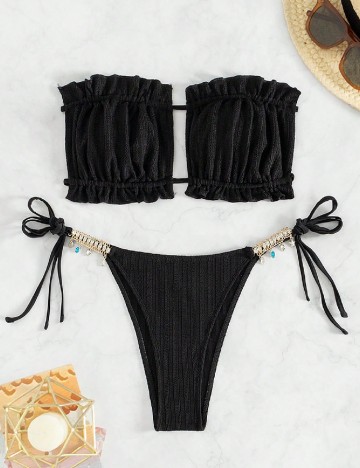 
						Costum de baie SHEIN, negru