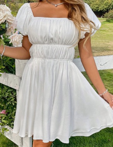 
						Rochie scurta SHEIN, alb
