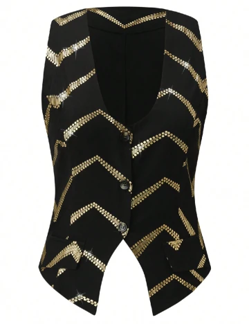 Vesta SHEIN CURVE, negru/auriu