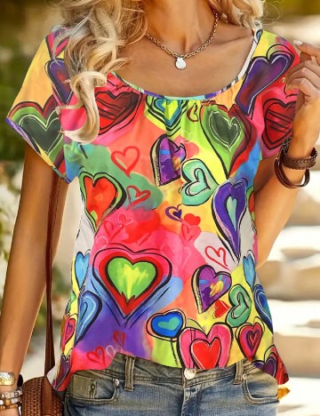 
						Tricou SHEIN, mix culori
