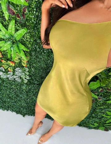 Rochie scurta SHEIN, verde