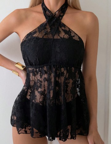 
						Costum de baie SHEIN, negru
