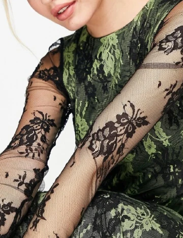 Rochie medie Top Shop, verde Verde