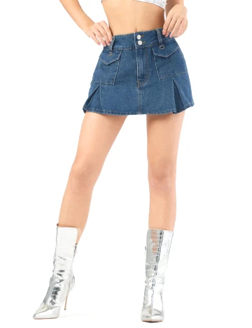 Fusta Forever 21, albastru Albastru