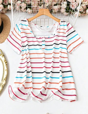 Tricou SHEIN CURVE, alb