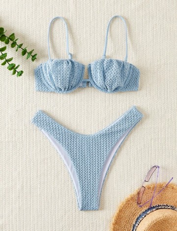 
						Costum de baie SHEIN, bleu