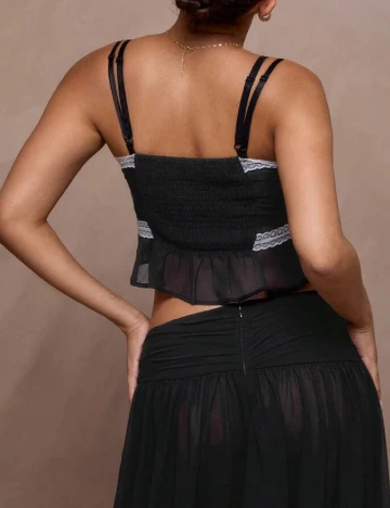 Top Musera, negru Negru