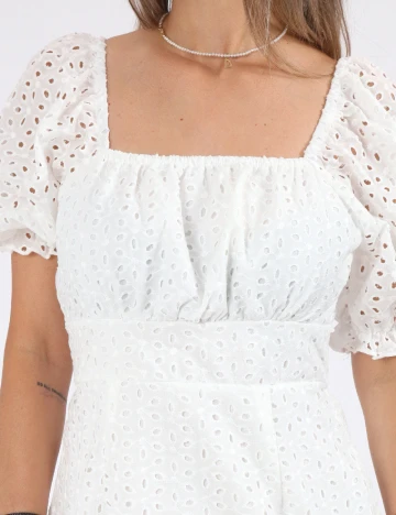 Rochie scurta SHEIN, alb Alb