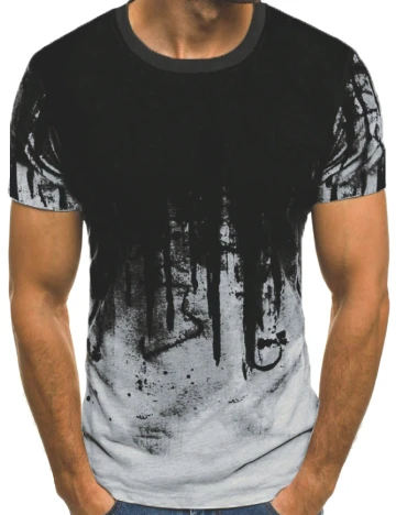 Tricou SHEIN, gri/negru Negru