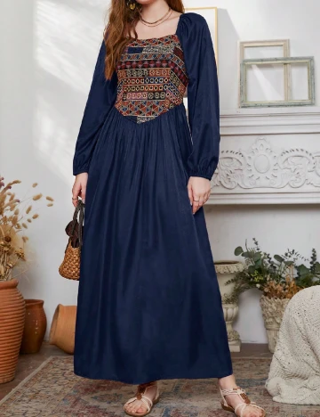 Rochie lunga SHEIN, bleumarin Albastru