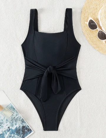 Costum de baie SHEIN, negru Negru