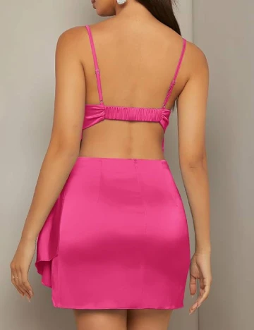 Rochie scurta SHEIN, roz Roz