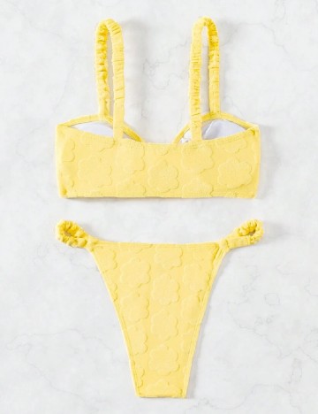 Costum de baie SHEIN, galben