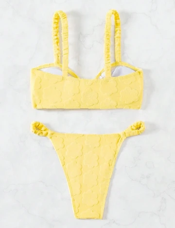 Costum de baie SHEIN, galben Galben