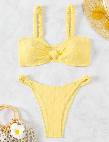 Costum de baie SHEIN, galben