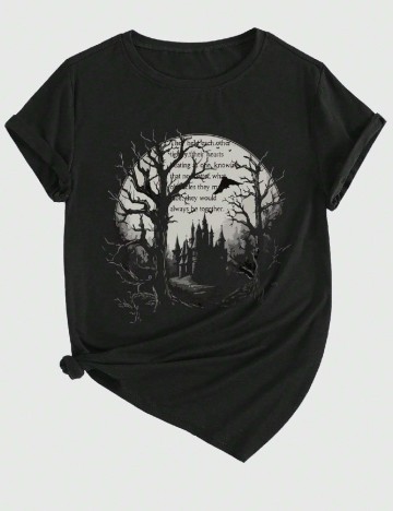 
						Tricou Romwe, negru