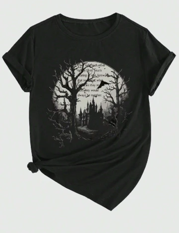 Tricou Romwe, negru