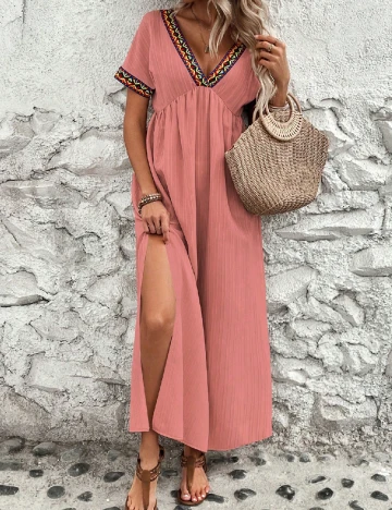 Rochie lunga SHEIN, roz Roz