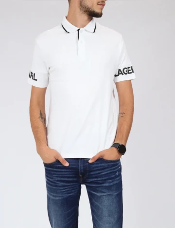 Tricou KARL LAGERFELD, alb Alb