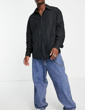 Camasa Oversize ASOS, negru