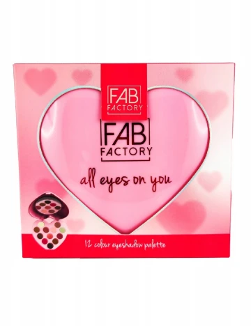 Paleta fard de pleoape FAB Factory, roz Roz
