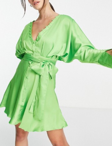 
						Rochie scurta ASOS, verde