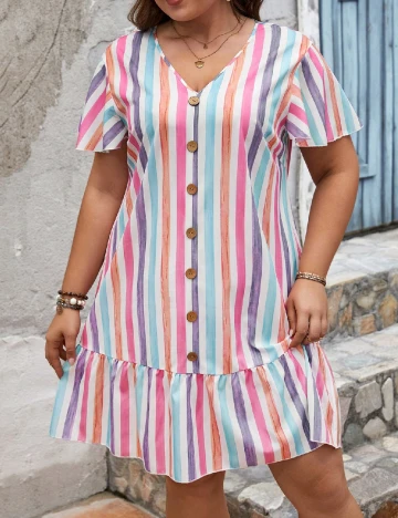 Rochie scurta SHEIN CURVE, mix culori Mix culori