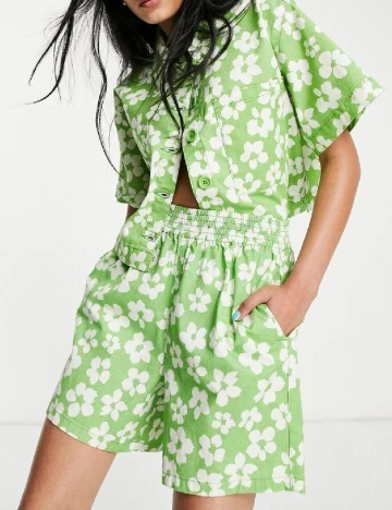Pantaloni scurti Top Shop, verde