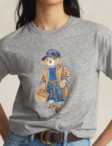 Tricou Polo Ralph Lauren, gri