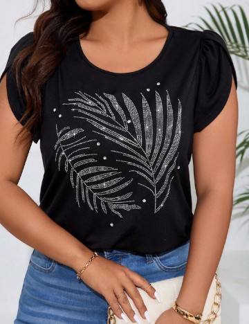 
						Tricou SHEIN CURVE, negru
