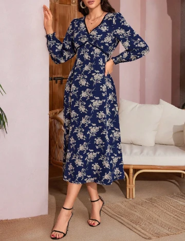 Rochie medie SHEIN, bleumarin Albastru