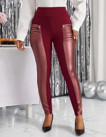 Pantaloni SHEIN, violet Rosu