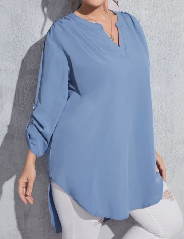 Bluza SHEIN CURVE, albastru