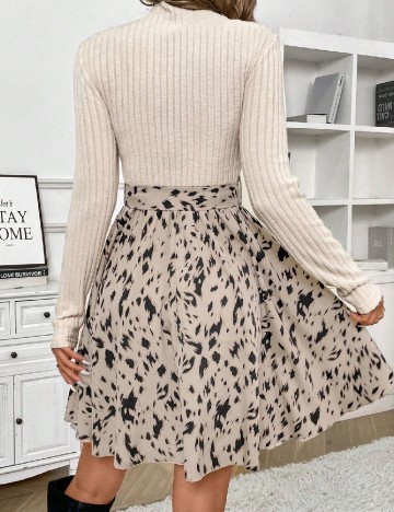 Rochie scurta SHEIN, bej
