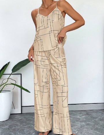 
						Pijama SHEIN, crem