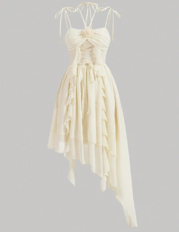 Rochie scurta SHEIN, ecru