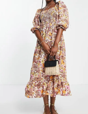 Rochie medie Miss Selfridge, floral print